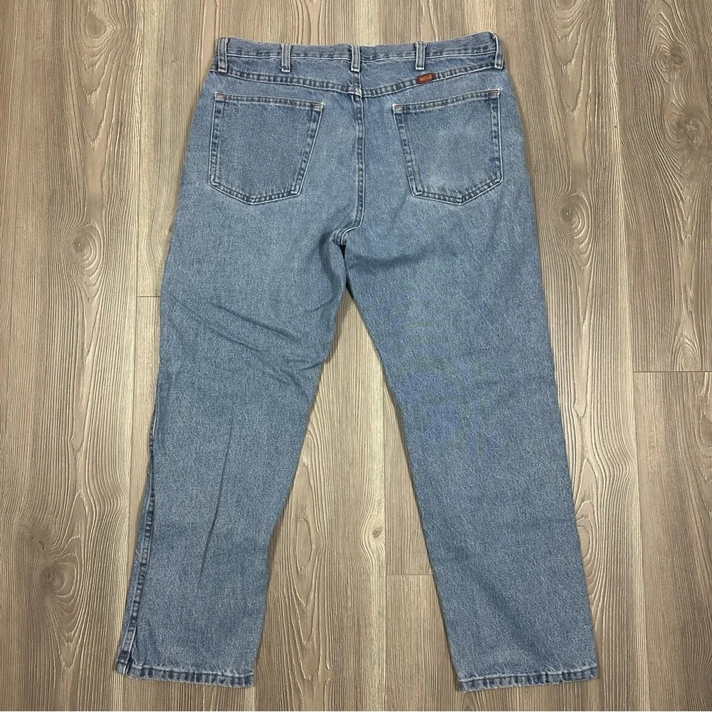 Rustler medium wash vintage straight leg‎ denim jeans size 36x29 - Picture 4 of 5